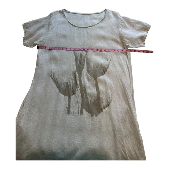 Floral Lightweight Cotton Tunic Dress - Size Large - Picture 6 of 8